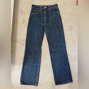 Zara Women’s Deep Blue Straight Jeans